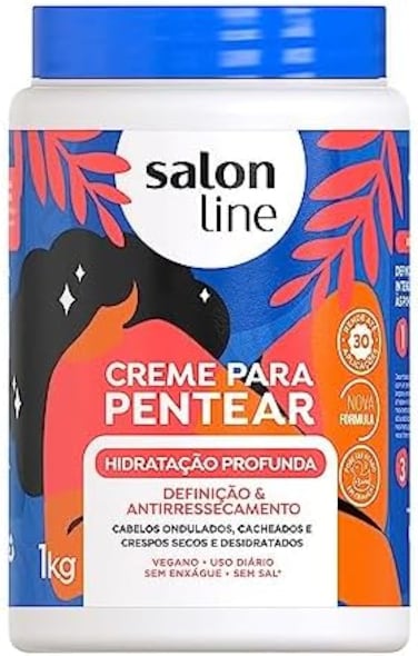 Salon Line Linha Tratamento (Creme Para Pentear) - Hidratacao Profunda 1000 Gr - ( Treatment (Combing Cream) Collection - Deep Moisturising Net 1040ml)