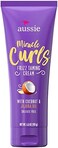 Aussie Miracle Curls Frizz Taming Cream With Coconut &amp; Australian Jojoba Oil, 193G - Sulfate Free + Control Frizz +Smooth + Define