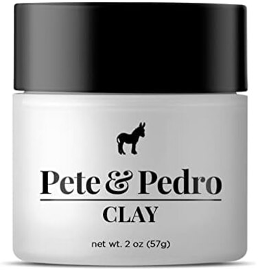 Pete &amp; Pedro Clay - Hair Clay For Men, Medium Hold And Matte Finish, As Seen On Shark Tank 2 Oz