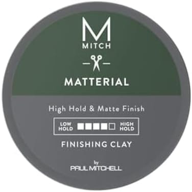 Paul Ell Mitch Matterial Styling Clay For Men, High Hold, Ultra-Matte Finish, For All Hair Types, 3Oz.
