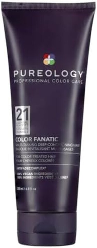Pureology Color Fanatic, Treatment Hair Mask, 21 Benefits, For Colour-Treated Hair, Vegan Formulas, Sulphate Free For A Gentle Cleanse, 200 ml