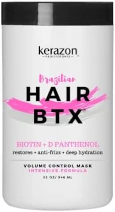 علاج مكثف للشعر البرازيلي 946 مل لجميع أنواع الشعر، قناع الشعر المنشط الحراري لإصلاح الشعر التالف والجاف وحجم يدوم طويلاً والتحكم في خشونة الشعر. قد يختلف تغليف حجم الصالون.