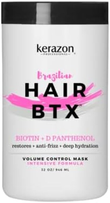 علاج مكثف للشعر البرازيلي 946 مل لجميع أنواع الشعر، قناع الشعر المنشط الحراري لإصلاح الشعر التالف والجاف وحجم يدوم طويلاً والتحكم في خشونة الشعر. قد يختلف تغليف حجم الصالون.