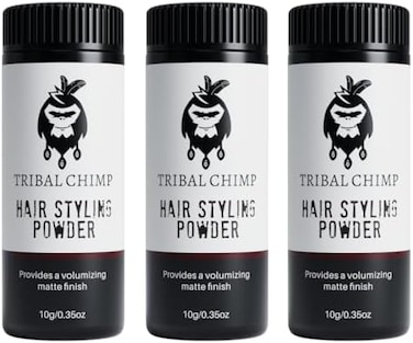 مسحوق تصفيف الشعر، مسحوق ملمس مكثف، مسحوق تصفيف طويل الأمد، بدون بقايا، مسحوق شعر سهل الاستخدام للرجال، لمسة نهائية غير لامعة، 10 جرام، عبوة من 3 قطع (عبوة من 3 قطع)