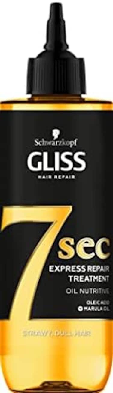 Schwarzkopf Gliss 7 Seconds Express Hair Repair Treatment, Oil Nutritive, Instant Hair Mask For Dull And Dry Hair, 200 ml, (Pack Of 1)