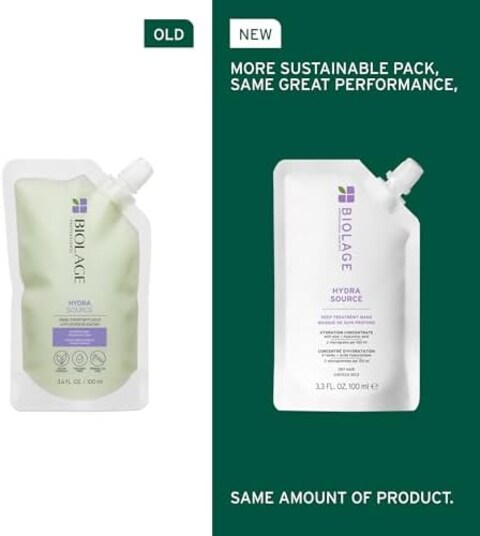 Biolage, Hydrasource, Deep Treatment Mask, Restores Nourishment And Elasticity, For Dry Hair 100ml