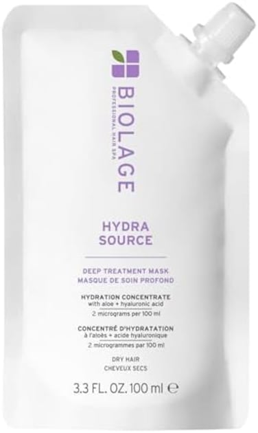 Biolage, Hydrasource, Deep Treatment Mask, Restores Nourishment And Elasticity, For Dry Hair 100ml