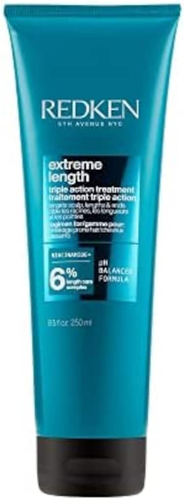 Redken Extreme Length Treatment Mask, Rinse-Out Hair Mask With Biotin &amp; Castor Oil, For Hair Growth, 8.5 Fl Oz