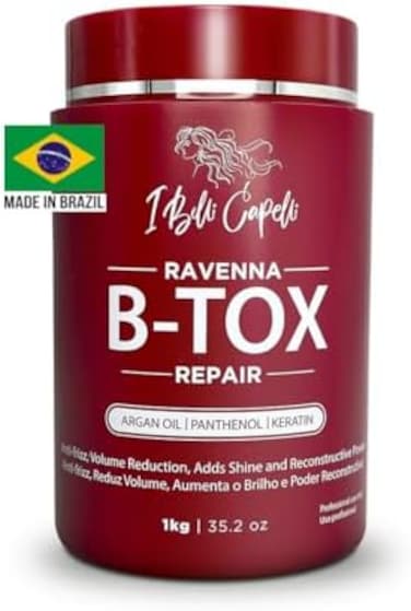 Repair Ravenna Hair Botox Treatment Cirugia Capilar Para El Cabello With Effect Anti-Frizz, Volume Reduction, Smoothing- 35.2 Oz(1Kg) Hair Botox Hair Treatment
