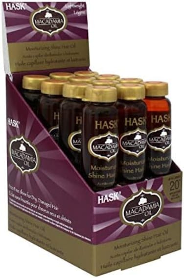 Hask Vials Macadamia Oil Shine Treatment 0.625Oz (12 Pieces)