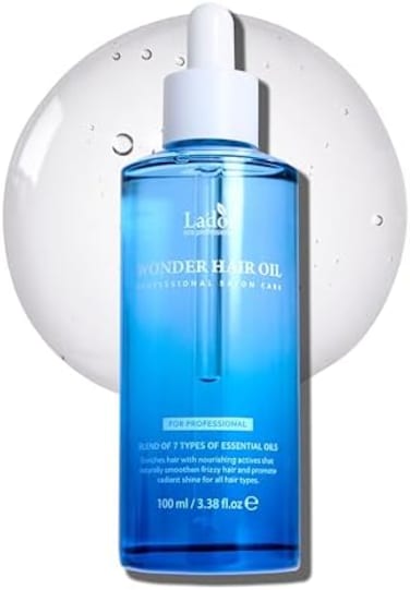 La'Dor Wonder Hair Oil Anti Frizz Leave-In Lightweight Protein Coditioner - Squalane Argan Avocado Oil For Dry Static Damaged Bleached Hair Defrizz Heat Protectant Treatment 3.3 Fl Oz Lador Korean