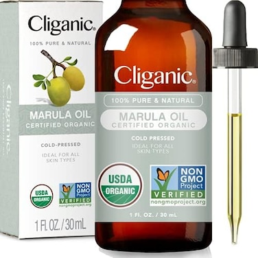 Cliganic Organic Marula Oil, 100% Pure - For Face &amp; Hair, Natural Cold Pressed Unrefined