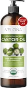 Usda Certified Organic Castor Oil - 16 Fl Oz (With Pump), For Hair Growth, Boost Eyelashes, Eyebrows, Cold Pressed, Natural Oil, Usp Grade, Hexane Free, Lash Serum, Caster
