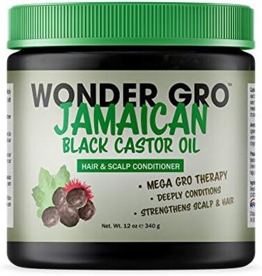 Wonder Gro Jamaican Black Carstor Oil Hair &amp; Scalp Conditioner, 12Oz