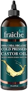 Live Fraiche (470ml Bottle) - Usda Organic Cold Pressed Castor Oil (470ml), 100% Pure, Hexane-Free Castor Oil - Moisturising &amp; Healing, For Dry Skin, Hair Growth - For Skin, Hair Care, Eyelashes - ...