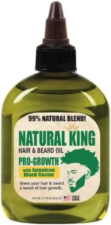 Sfc Natural King Pro-Growth Hair &amp; Beard Oil With Jamaican Black Castor Oil 7.1 Oz.