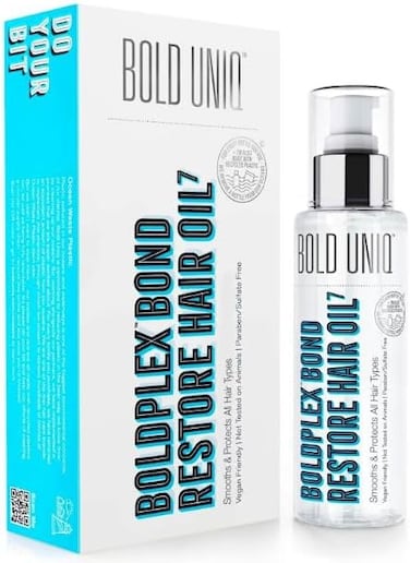Boldplex 7 Hair Oil For Dry &amp; Damaged Hair - Adds Shine, Strengthens, Smooths Split Ends &amp; Frizz, Moisturizes &amp; Nourishes. Weightless Hair Treatment Oil For Curly, Frizzy &amp; Coarse Hair - 3.38 Floz