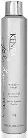 Kenra Platinum Working Spray 14 80%, Flexible Hold Hairspray, Fast-Drying, Non-Sticky, Creates Volume &amp; Texture, Leaves Hair With Frizz-Free Shine, All Hair Types, 10 Oz