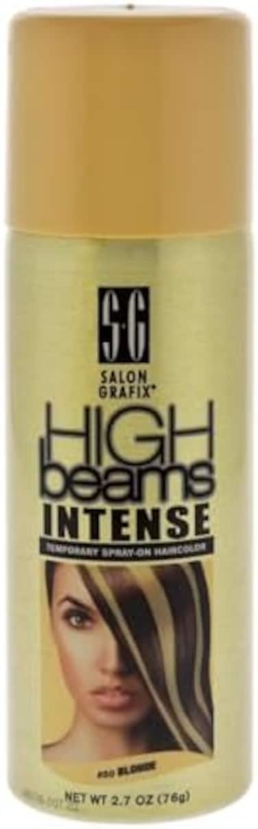 High Beams Intense Spray-On Hair Color -Blonde - 2.7 Oz - Add Temporary Color Highlight To Your Hair Instantly - Great For Streaking, Tipping Or Frosting - Washes Out Easily