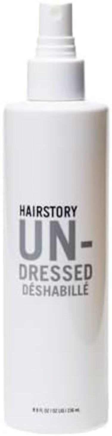 Undressed - Texturizing Salt-Free Hairspray, Light, Long Lasting Hold For Dry Volume, Fine Beach Waves &amp; Uv Protection, Sea-Salt Alternative Hair Spray, Natural Ingredients, 8Oz