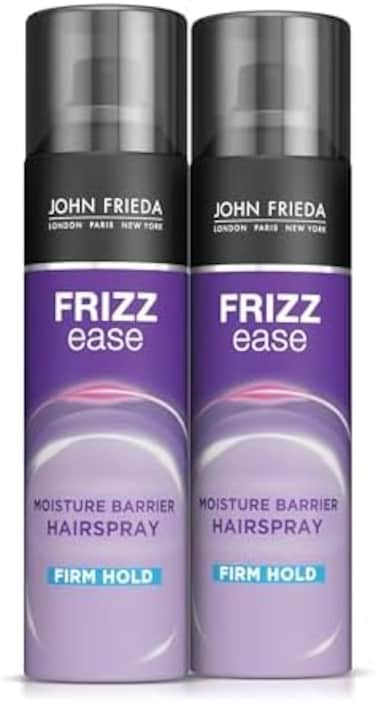 John Frieda Frizz Ease Moisture Barrier Hairspray, Firm Hold Hairspray, Seals Out Moisture, Blocks Frizz, Protects Against Heat, And Keeps Hair Straight With Long-Lasting Hold, 12 Oz, Pack Of 2