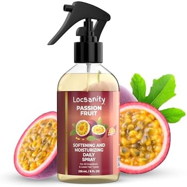 Daily Moisturizing Spray For Dull, Dry Locs &ndash; Passion Fruit Hair And Scalp Moisturizer For Dreadlocks, Sisterlocks, Microlocks, Braids To Control Oil And Frizz (8 Fl Oz)