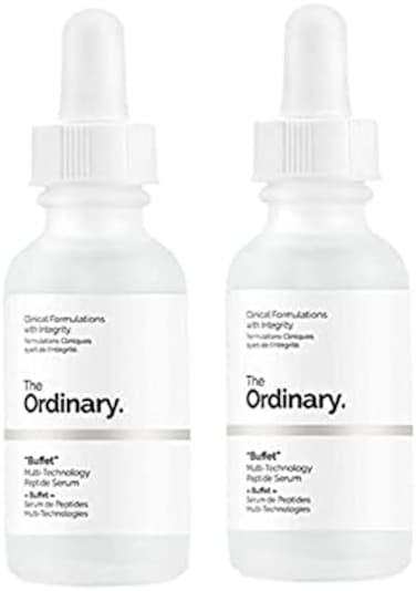 The Ordinary Multi-Technology Peptide Serum Formally Known As Buffet Serum 30 Milliliters 1 Fl Oz Pack Of 2