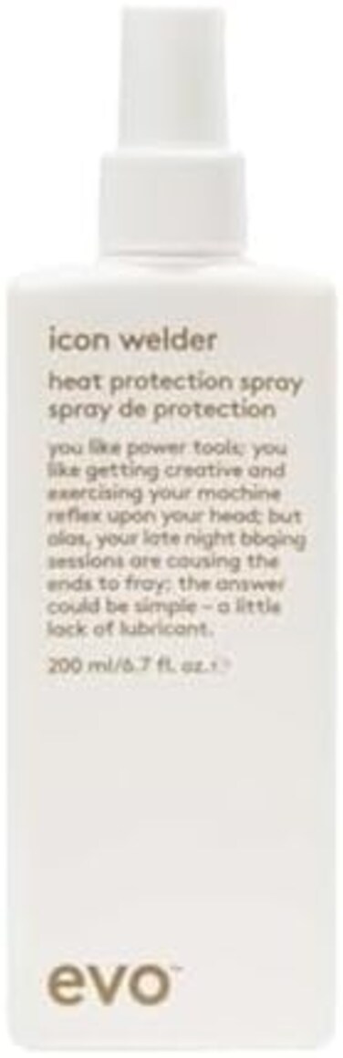 Evo Icon Welder Heat Protection Spray - Leave-In Heat Protectant - Provides Style Support &amp; Adds Shine - 200ml / 6.8Fl.Oz