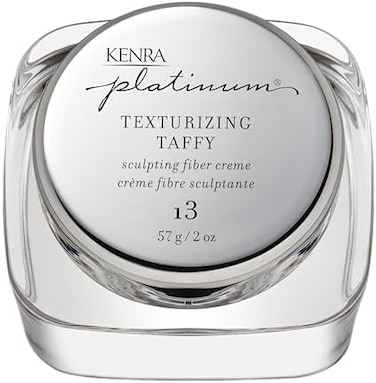 Kenra Platinum Texturizing Taffy 13, Styling Fiber Cr&egrave;me, Medium Hold, Defines, Details, &amp; Smooths Styles, Superior Control For Sculpting Short &amp; Long Hairstyles, All Hair Types, 2 Fl. Oz