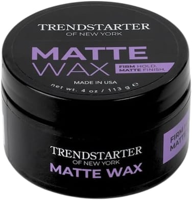 Trendstarter - Matte Wax (4Oz) - Firm Hold - Matte Finish - Premium Water Based All-Day Hold Hair Styling Pomade &ndash; Flake-Free Styling Wax For All Hair Types