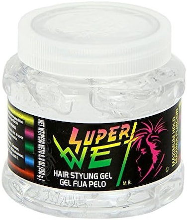 Super Wet Plus Hair Transparent Styling Gel 8 Ounce