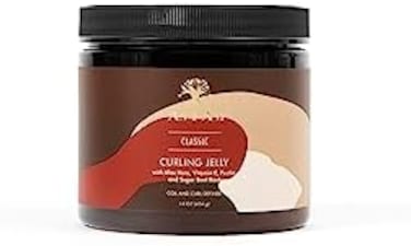 As I Am Curling Jelly - محدد تجعيد ولفائف 16 أونصة، عالي الوضوح ولمعان، مضاد للانكماش، تمدد، تجعيد، مضاد للتجعد، تركيبة خالية من القشور