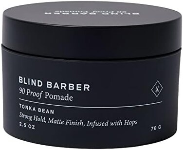 Blind Barber 90 Proof Pomade: Professional Hair Styling Product Strong Hold Matte Finish (70G), Bb158