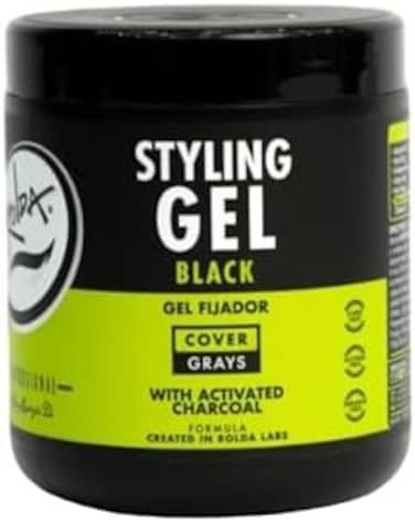 Styling Gel Ultra Strong Hold Alcohol Free Black 500G Unisex