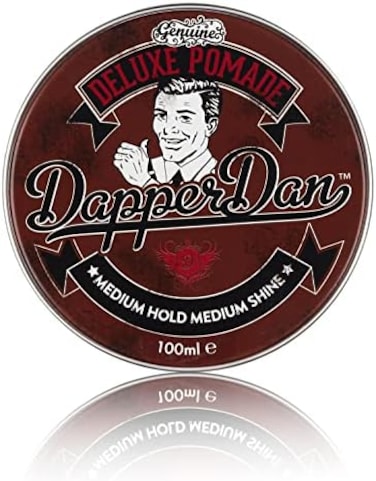 Dapper Dan Deluxe Pomade, Medium Hold Medium Shine, Citrus &amp; Vanilla Fragrance, 1 X 100 ml