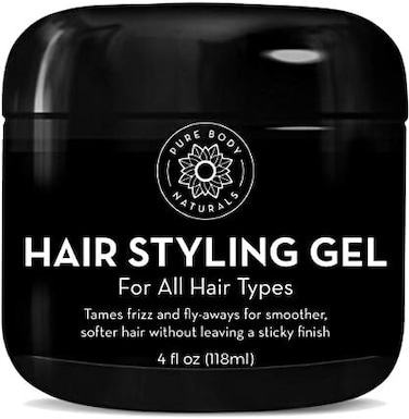 جل شعر بيور بودي ناتشورالز للرجال، خالي من المكونات والمواد الكيميائية مع الصبار المرطب للحصول على شعر قوي وصحي بنسبة 118 مل