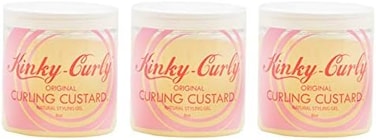 جل التصفيف الطبيعي من كينكي كيرلي أوريجينال كيرلنج كاسترد، 8 أونصة، عبوة من 3 قطع