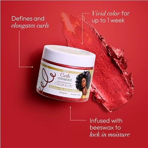 Colour Blast Temporary Hair Makeup Wax - Sangria