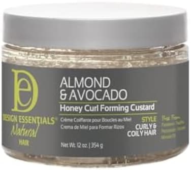 Natural,Almond &amp; Avocado Honey Curl Forming Custard, 12 Ounce