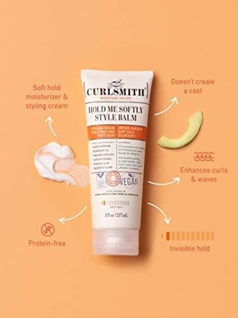 Curlsmith (64G) - Hold Me Softly Style Balm - Vegan Styling Cream For Wavy And Curly Hair (64G)