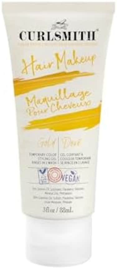 Curlsmith - Hair Makeup - Vegan Temporary Hair Color And Styling Gel (Gold 3 Fl.Oz)