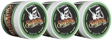 Suavecito Pomade Matte (Shine-Free) Formula 4 Oz, 3 Pack - Medium Hold Hair Pomade For Men - Low Shine Matte Hair Paste For Natural Texture Hairstyles