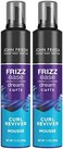 John Frieda Anti Frizz, Frizz Ease Dream Curls Curl Reviver Mousse, Enhances And Moisturizes Natural Curles, Creates A Soft Flexible Hold For Curly Or Frizzy Hair, Alcohol-Free, 7.2 Oz, Pack Of 2
