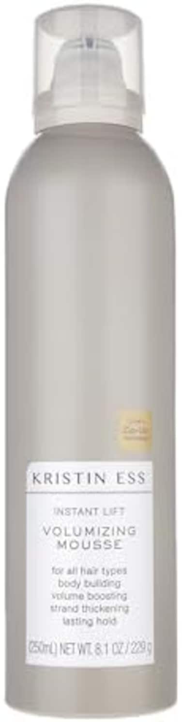 Kristin Ess Hair Instant Lift Volumizing Mousse With Castor Oil - Boosts Volume + Thickens, Body Building, Lasting Hold, Non Sticky, For Curly, Wavy + Straight Hair, 8.1 Oz