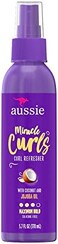 Aussie Miracle Curls Refresher Spray Gel With Coconut &amp; Jojoba Oil 5.7 Fl Oz, (170 ml)