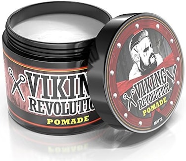 Viking Revolution Hair Pomade For Men (New Formula) - Medium Hold And Matte Shine Free For Classic Look 120ml - Water Based &amp; Easy To Wash Out