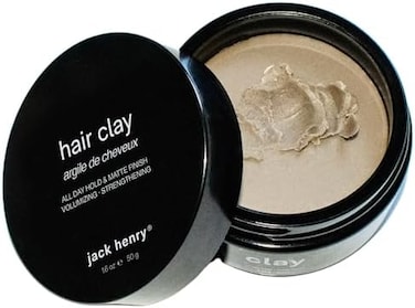 Jack Henry Clay Pomade- All American Premium Hydrating Hair Pomade For All Hair Types - All Day Natural Hold With Matte Finish -Styling Product With Only 4 Organic Ingredients (1.6 Oz)