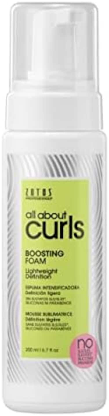 كل شيء عن رغوة تعزيز تجعيد الشعر، عقد تعريف خفيف الوزن، منتجات الشعر المجعد، تكثيف الامتلاء الزائد والجسم، جميع أنواع الشعر المجعد، نباتي ولم يتم الإساءة إلى الحيوانات لتصنيعه، 6.7 أونصة سائلة