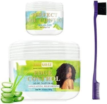 Edge Control Perfect Performance Long Lasting No White Residue Extreme Strong Hold High Shining With Aloe Natural Formula Hair Gel For Women, 6.53 Ounces (Pack Of 1)