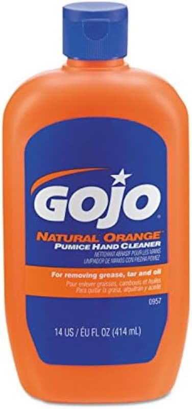 (1) - منظف اليدين الطبيعي بحجر الخفاف البرتقالي - زجاجة ضغط سعة 410 مل